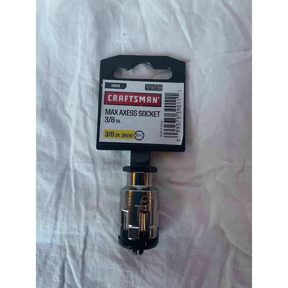New Craftsman Max Axess through Socket 3/8" 3/8 inch drive SAE‎ 929239 6 point